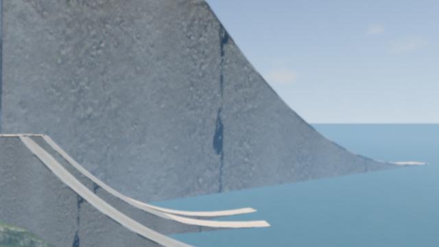 Water Skip Test Map for BeamNG Drive