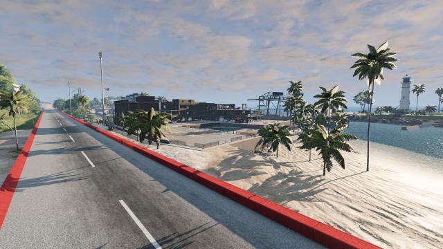 Quadoval Island Super Speedway for BeamNG Drive