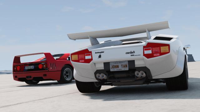 Lamborghini Countach (Revamp) для BeamNG Drive