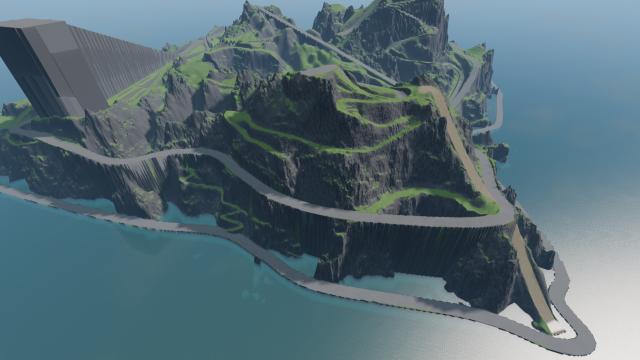 SoapBox Crash Course Mountain для BeamNG Drive