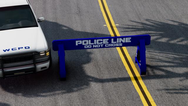 Modern Police Barrier для BeamNG Drive