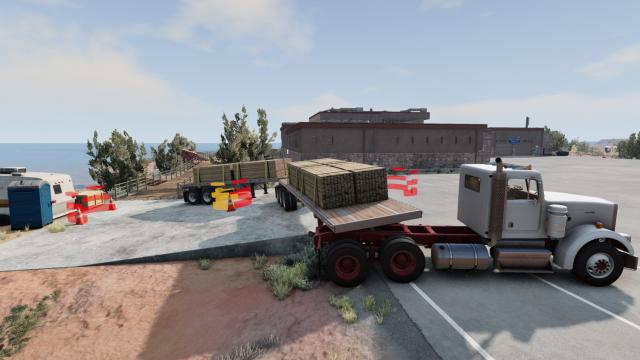 Semi-truck reverse parking scenarios для BeamNG Drive