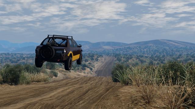 REKT Desert Hills Baja для BeamNG Drive