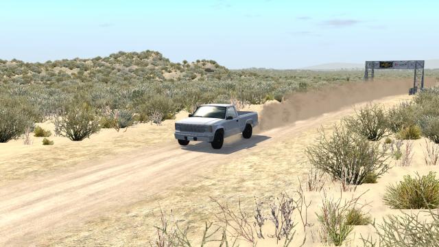 Off Road Open Desert Trails для BeamNG Drive