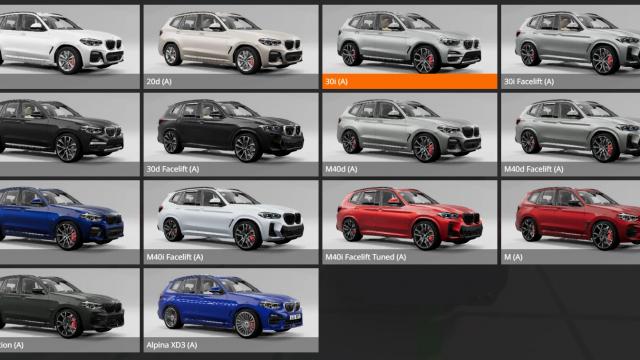 2020-2024 BMW X3 G01 | F87 for BeamNG Drive