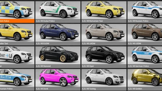 2008-2011 Mercedes-Benz ML-Class для BeamNG Drive