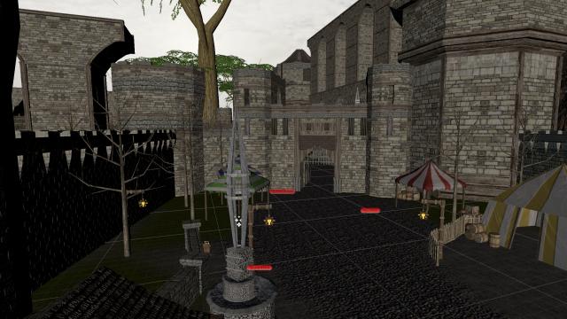 Маленький средневековый город / Godina's Small Medieval City для Blade And Sorcery