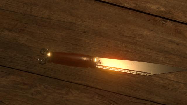 Dagger With Wooden Handle U7