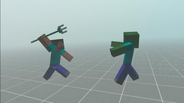 Modpack: Minecraft Weapons & Avatars для Bonelab