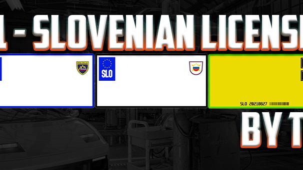 Словацкие номерные знаки / Slovenian license plates