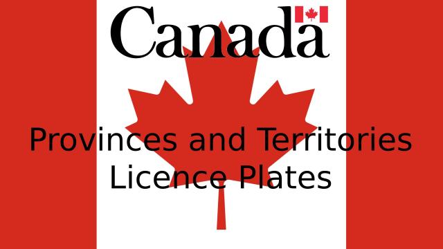 Канадские номерные знаки / Canadian Licence Plates