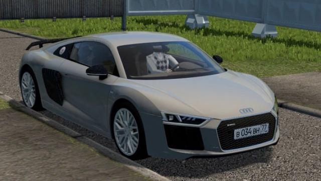 Audi R8 V10 Plus 2017 для City Car Driving