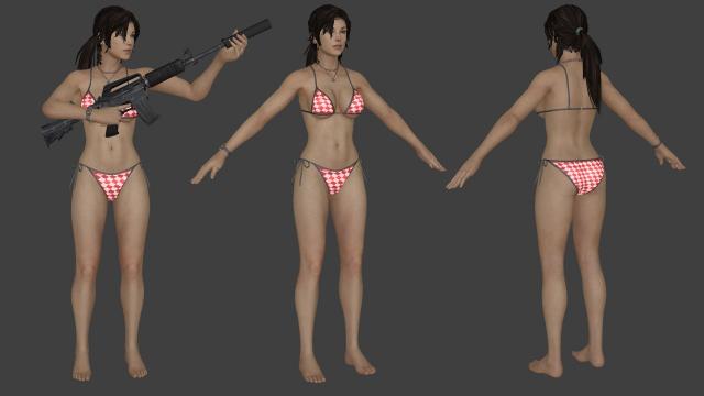 Лара Крофт в Бикини / Lara Croft Bikini