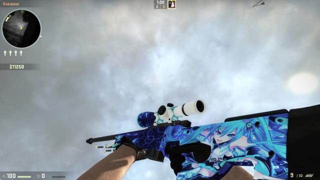 AWP Hatsune Miku for Counter Strike Global Offensive