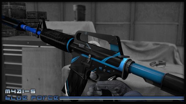 M4a1-S | Blue Force for Counter Strike Global Offensive