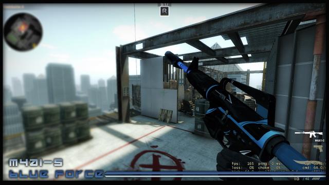 M4a1-S | Blue Force for Counter Strike Global Offensive