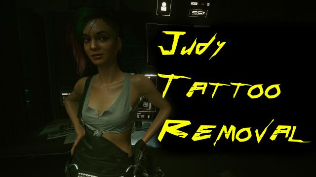 Джуди без тату / Judy Tattoos Removal для Cyberpunk 2077
