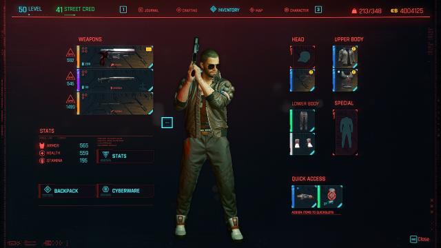 (50 )  Game Completed Save (Streetkid) (LVL50) (Male) for Cyberpunk 2077