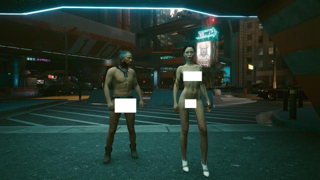 Нудитский город / Nudist City Mod для Cyberpunk 2077