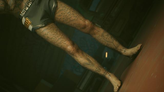 Kala's Valentino Tattoos for Masculine and Feminine V for Cyberpunk 2077