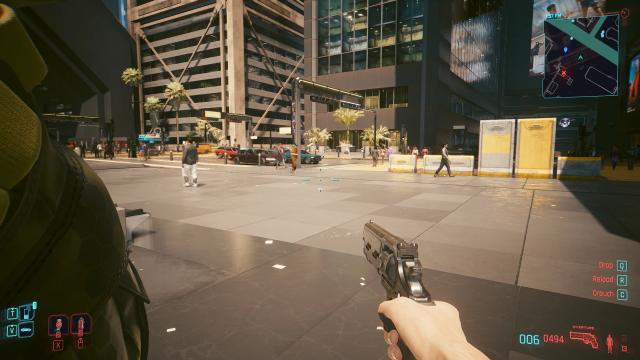 No Forced Weapon On Carrying Bodies for Cyberpunk 2077