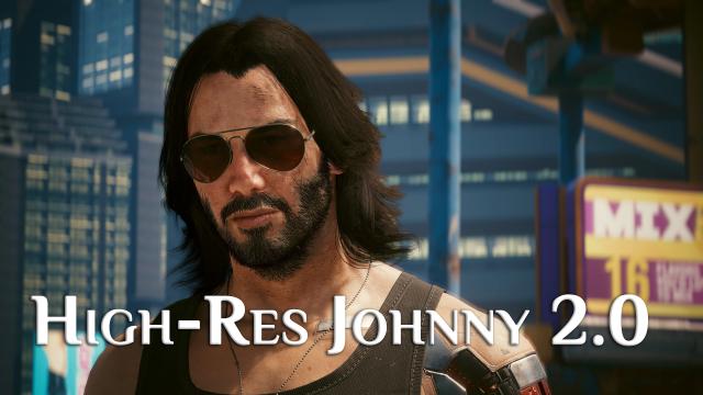 High-Res NPCs - Johnny Silverhand для Cyberpunk 2077