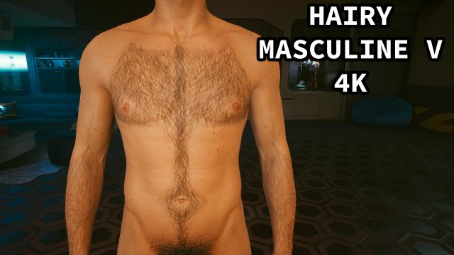 Hairy Masculine V 4k for Cyberpunk 2077