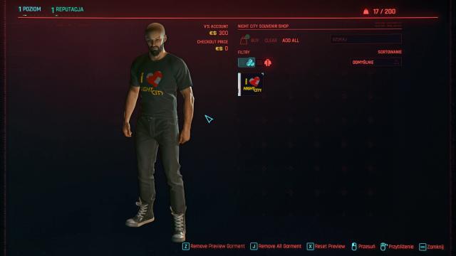 I Love Night City T-shirt for Cyberpunk 2077