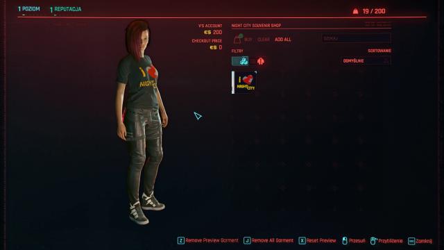 I Love Night City T-shirt for Cyberpunk 2077