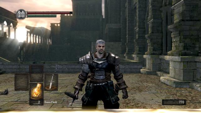 Geralt of Rivia re-texture for Dark Souls