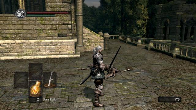 Геральт из Ривии / Geralt of Rivia re-texture для Dark Souls
