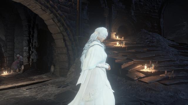 Белый реколор Хранительницы Огня / Recoloured Firekeeper - White для Dark Souls 3