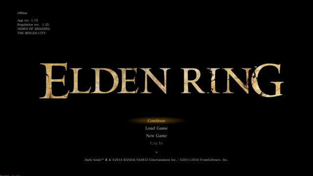 Elden Ring Intro Menu для Dark Souls 3