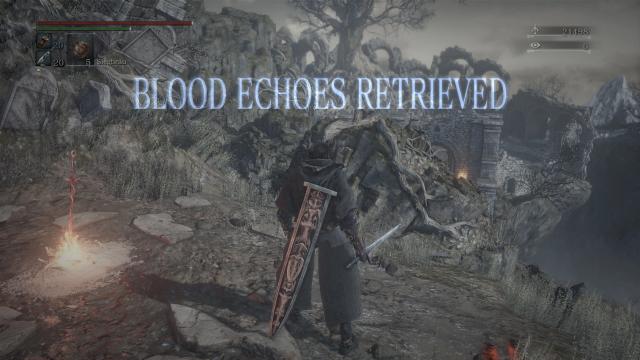 Bloodborne HUD and menus for Dark Souls 3