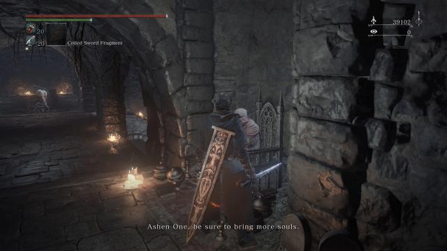 Bloodborne HUD and menus for Dark Souls 3