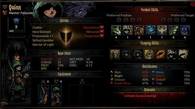 Marvin Seo’s Falconer Class Mod for Darkest Dungeon