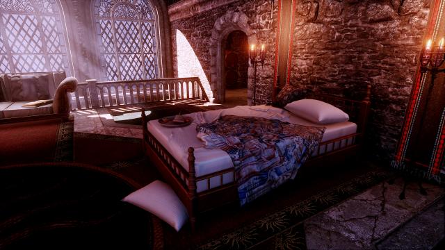 Ретекстур кровати Инквизитора 2к-4к / Custom Rustic Bed для Dragon Age Inquisition