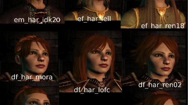 Больше причесок / More Hairstyles для Dragon Age Origins