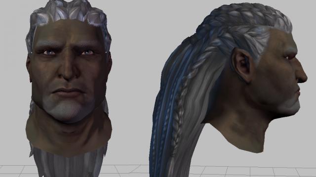 Новые волосы Стена / New hair for Sten для Dragon Age Origins