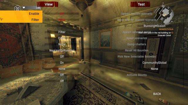 Small dev menu для Dying Light