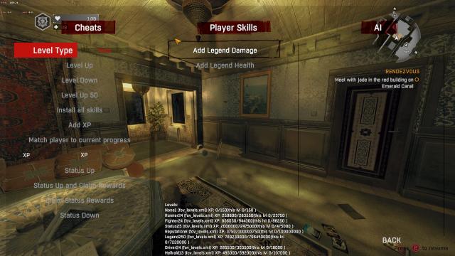 Small dev menu для Dying Light