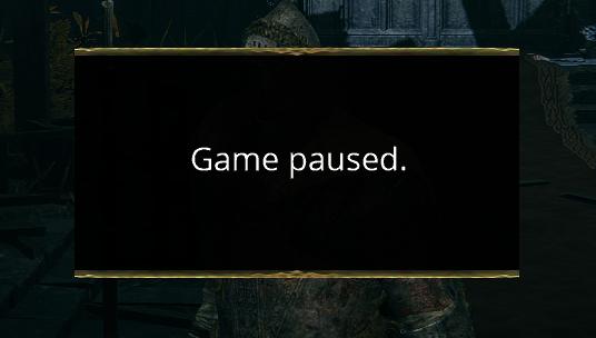 Pause the game for Elden Ring
