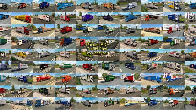Painted BDF Traffic Pack for Euro Truck Simulator 2
