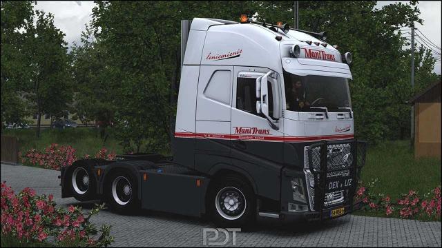 Volvo FH12 + ManiTrans Trailer для Euro Truck Simulator 2