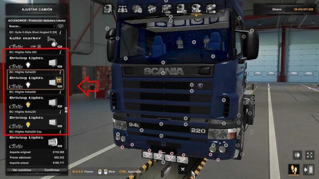 Slots for Scania Truck