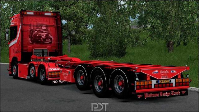 Scania S500 Weeda Transport Truck + Trailer for Euro Truck Simulator 2