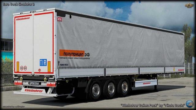 Kassbohrer Trailers Pack для Euro Truck Simulator 2