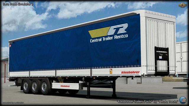 Kassbohrer Trailers Pack для Euro Truck Simulator 2