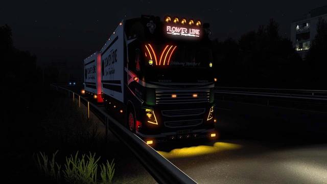 Volvo FH16 Flowerline для Euro Truck Simulator 2