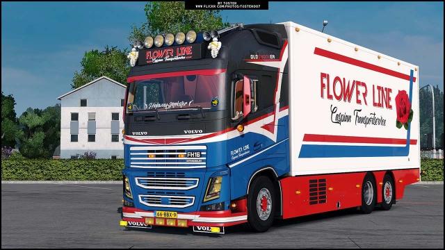 Volvo FH16 Flowerline для Euro Truck Simulator 2